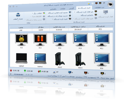 سیستم هوشمند مدیریت شبکه آرشام - Arsham Cyber Cafe